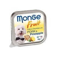 ราคา อาหารเปียกสุนัข MONGE FRUIT PORK AND PINEAPPLE 100 ก. (1203204)
