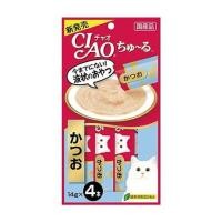 ราคา ขนมแมวเลีย CIAO-CHURU TUNA KATSUO แพ็ก 4 ชิ้น (1203929)