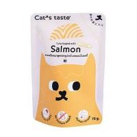 ราคา อาหารเปียกแมว CATS TASTE TUNA TOPPED WITH SALMON IN JELLY 75 ก. (1207399)