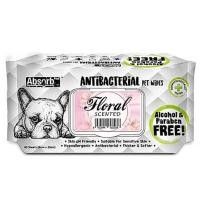 ราคา ผ้าเช็ดทำความสะอาดสัตว์เลี้ยง ABSORB PLUS ANTI BAC FLORAL 80 แผ่น (1208754)