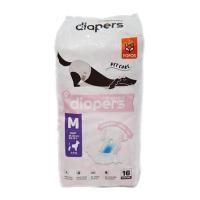 ราคา ผ้าอ้อมสุนัข FOFOS DIAPERS FEMALE DOG SIZE M แพ็ก 16 ชิ้น (1209241)