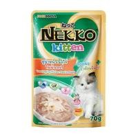 ราคา อาหารเปียกแมว NEKKO KITTEN ทูน่าไก่เกรวี่ 70 ก. (1212917)