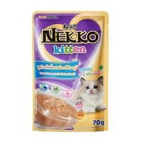 ราคา อาหารเปียกแมว NEKKO KITTEN TUNA CREAMY MIX KATSUO 70 ก. (1213010)