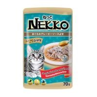 ราคา อาหารเปียกแมว NEKKO TUNA WITH SHIRASU IN GRAVY 70 ก. (1213098)