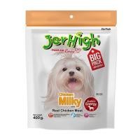 ราคา ขนมสุนัข JERHIGH CHICKEN MILKY STICK 400 ก. (1213747)