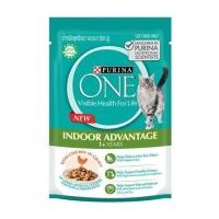 ราคา อาหารเปียกแมว PURINA ONE ADULT INDOOR CHICKEN IN GRAVY 85 ก. (1219998)