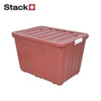 ราคา กล่องเก็บของล้อเลื่อน 160 ลิตร STACKO 79x58.8x51.5 ซม. สีน้ำตาล (1228051)