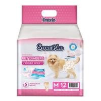 ราคา ผ้าอ้อมสุนัข SUREPAD พันธุ์กลาง ไซซ์ M 12 ชิ้น (1241090)