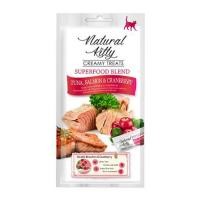 ราคา ขนมแมวเลีย NATURAL KITTY TUNA SALMON AND CRANBERRY 12 ก. X 4 ซอง (1255134)