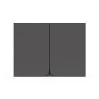 ราคา ตู้แขวนคู่ KITZCHO CURVE 80x60 ซม. สี GREY GRAPHITE (1281465)