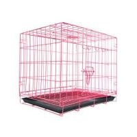 ราคา กรงสัตว์เลี้ยงพับได้ PETUS 60X43 ซม. สีชมพู (1287447)