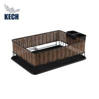 ราคา ชั้นคว่ำจานเหล็กพ่นสีดำลายหวายเทียม KECH HAZEL (1295568)
