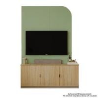 ราคา ชุดตู้วางทีวี SB BUILT IN 19240336 150 ซม. สีเขียว/โอ๊ค (1300920)