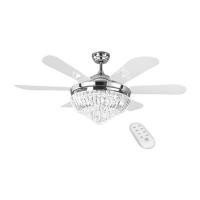 ราคา พัดลมโคมไฟ CARINI LED UFO-04-TSV 56 นิ้ว สีขาว/เงิน (1269098)