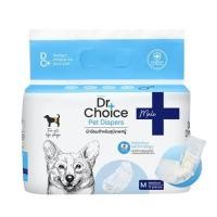 ราคา ผ้าอ้อมสุนัข DR.CHOICE MALE DOG DIAPER SIZE M (แพ็ก 12 ชิ้น) (1301857)