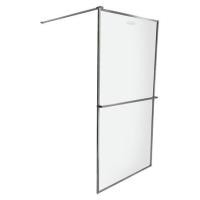 ราคา ฉากกั้นอาบน้ำ MOYA PLUS GF100 (GREY) 100x190 ซม. (1259980)