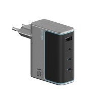 ราคา หัวชาร์จเร็ว CUKTECH AD1404T 140W สีเทา GAN3 4 พอร์ต รองรับชาร์จไว PD3.1 (888143500091)