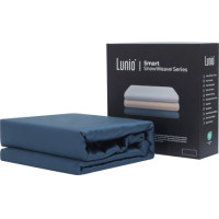 ราคา เซ็ตผ้าปูที่นอน เกรดพรีเมียม 5ฟุต LUNIO SMART SNOWWEAVE BEDDING SET QUANTA BLUE สีน้ำเงิน 3ชิ้น (สำหรับที่นอนหนา 13นิ้ว) (888170800366)