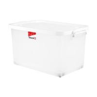 ราคา กล่องเก็บของ มีล้อ ฝาล็อก STACKO 2009 70.5 ลิตร สีขาว (195586)