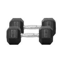 ราคา ดัมเบลหกเหลี่ยม หุ้มยาง IRONTEC 12.5 กก. (1 คู่) (1285078)