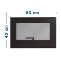 ราคา หน้าต่างอะลูมิเนียมบานกระทุ้งพร้อมมุ้งลวด J-TRUST SANKYOALUMI 60x40 ซม. สีดำ (1301638)