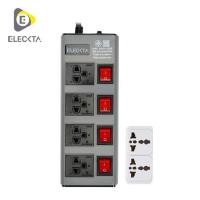 ราคา รางปลั๊กไฟ 4 ช่อง 4 สวิตช์ ELECKTA ETDW4664BG 16 แอมป์ 3 ม. สีเทา (1292107)