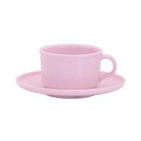 ราคา ถ้วยกาแฟและจานรองเมลามีน 300 มล. VANDA CLASSIC สีชมพู (1289086)