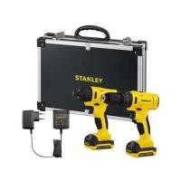 ราคา ชุดสว่านและไขควงกระแทกไร้สาย (พร้อมแบตเตอรี่) STANLEY SCHI121S2FK-B1 12 โวลต์ (1192692)