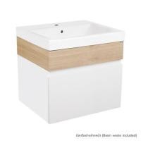 ราคา อ่างล้างหน้าเคาน์เตอร์ MOYA PZMY-005 สีขาว-โอ๊ค (1216873)