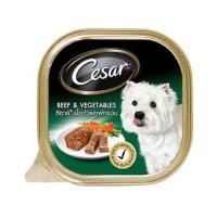 ราคา อาหารเปียกสุนัข CESAR DOG BEEF & VEGETABLE 100 ก. (1203146)