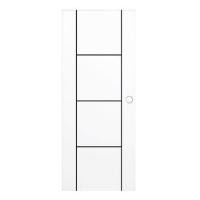 ราคา ประตูภายนอก UPVC เจาะลูกบิด PARAZZO PUN04 90x220 ซม. สีขาว (1094182)