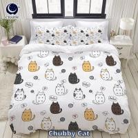 ราคา CHARM DREAMY ชุดผ้าปูที่นอน 6ฟุต 5ชิ้น ลาย CHUBBY CAT – ผ้าปูที่นอน พร้อมปลอกหมอน (ไม่รวมผ้านวม) (888127600031)