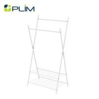 ราคา ราวแขวนผ้าขาไขว้พร้อมชั้นวางของ 2 ชั้น 82 ซม. PLIM LINE สีขาว (1291506)
