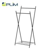 ราคา ราวแขวนผ้าขาไขว้พร้อมชั้นวางของ 1 ชั้น 70 ซม. PLIM LINE สีดำ (1291514)