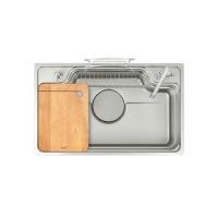 ราคา ซิงค์ล้างจานสแตนเลส 1 หลุม EVE JUMBO PLUS 780/480 ขนาด 78 ซม. สีเงินสเตนเลสสตีล สี SILVER PLUS พร้อมอุปกรณ์เสริม (888132600106)