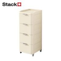 ราคา ตู้ลิ้นชัก 4 ชั้น STACKO LINNA 35x41x90 ซม. สีครีม (1298109)