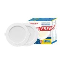 ราคา ดาวน์ไลท์ LED RACER QUALITY LUX RECESSED 3 นิ้ว 9 วัตต์ WARM WHITE สีขาว (1 แถม 1) (1292636)