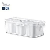 ราคา กล่องจัดเก็บในตู้เย็น 3 ช่อง ฝาบันทึกวันได้ KECH SYPA SIZE L (1289805)