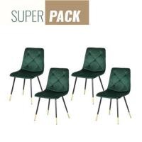 ราคา เก้าอี้ทานข้าว SB FURNITURE TARISH 59056453 สีเขียว (ชุด 4 ตัว) (1303343)