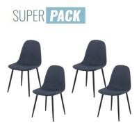 ราคา เก้าอี้ทานข้าว SB FURNITURE LALADA 59056449 สีน้ำเงินเข้ม (ชุด 4 ตัว) (1303361)