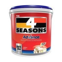ราคา สีน้ำทาภายนอก ชนิดด้าน TOA 4 SEASONS ADVANCE BASE A สีขาว 1/4 แกลลอน (149834)