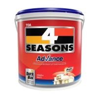 ราคา สีน้ำทาภายนอก ชนิดด้าน TOA 4 SEASONS ADVANCE BASE C สีขาว 1/4 แกลลอน (149866)