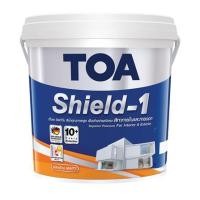ราคา สีน้ำทาภายนอก ชนิดด้าน TOA SHIELD-1 BASE A สีขาว 2.5 แกลลอน (149895)