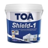 ราคา สีน้ำทาภายนอก ชนิดกึ่งเงา TOA SHIELD-1 BASE D สีขาว 2.5 แกลลอน (237473)