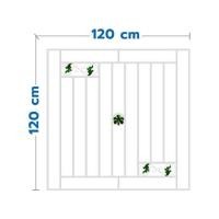 ราคา เหล็กดัด Lynn ลายใบไม้เรียกทรัพย์ 120x120 ซม. สีขาว (1267025)