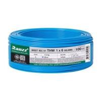 ราคา สายไฟ THW IEC01 RANZZ 1x6 ตร.มม. 100 ม. สีฟ้า (1287138)
