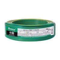 ราคา สายไฟ THW IEC01 RANZZ 1x4 ตร.มม. 100 ม. สีเขียว/เหลือง (1287182)