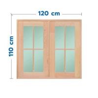 ราคา หน้าต่างบานเปิด D2D ECO PINE-FJ EZERO B 120x110 ซม. (1179950)