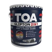 ราคา สีน้ำมันเคลือบกันสนิม ชนิดด้าน TOA GLIPTION 2 IN 1 GF888 สีดำ 5 แกลลอน (1267628)
