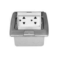 ราคา เต้ารับฝังพื้นสเตนเลส พร้อมเต้ารับคู่มีกราวด์ 3 ขา EAGLE EGP-18AM/P (1256851)